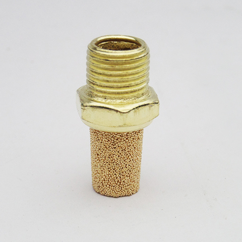 1Pcs Pneumatic Exhaust Muffler Brass Silencer Fitting Noise Filter Reducer Connector PST-01, PST-02, PST-03,PST-04 ► Photo 1/4