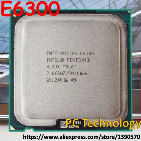 Original Intel PENTIUM E6300 Desktop processor CPU 2.8GHz/2MB/1066MHz LGA 775 Free shipping (ship out within 1 day) ► Photo 1/3