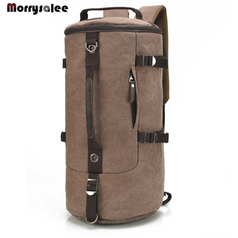 Men Bag Canvas Backpack Large Capacity Man Travel Bag Mountaineering Backpack High Quality 2 sizes Back Pack ► Photo 1/5