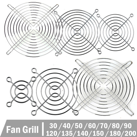 10PCS Cooling Fan Guard Metal Grill Computer Fan Grill Cover 30mm 40mm 50mm 60mm 70mm 80mm 90mm 120mm 135mm 140mm 170mm 200mm ► Photo 1/5