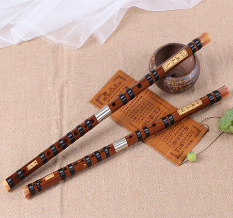 Bamboo Flute Professional Transversal flauta Musicais Instrumentos C D E F G Key Double plug Flaut Chinese Dizi nay flauto huilu ► Photo 1/6