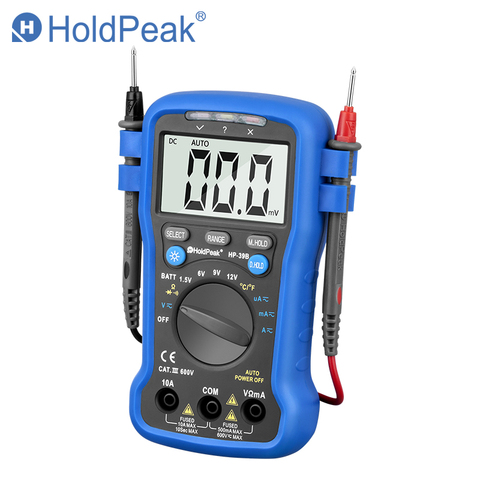 HoldPeak HP-39B Handheld Digital Multimeter AC DC Ammeter Voltmeter Tester Meter Digital Multimetro Ammeter Multitester ► Photo 1/1