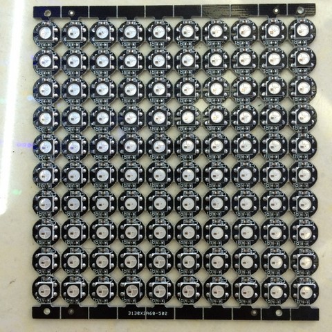 100pcs Led Chip WS2812B LED With Heatsink Mini Board (10mm*3mm)  White / Black PCB DC5V Individually Addressable Led Pixel Chip ► Photo 1/6