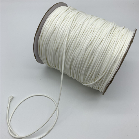 0.5mm 0.8mm 1mm 1.5mm 2mm Waxed Cotton Cord Waxed Thread Cord String Strap Necklace Rope For Jewelry Making ► Photo 1/1