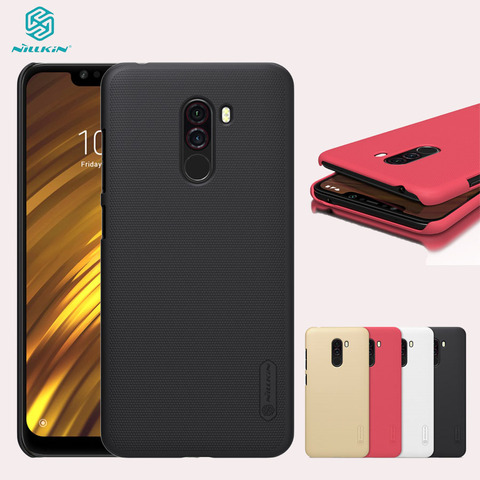 For Xiaomi Pocophone F1 Case NILLKIN Genuine Frosted Shield PC Hard Plastic Stylish Back Cover for Xiaomi Pocophone F1 Cover ► Photo 1/6