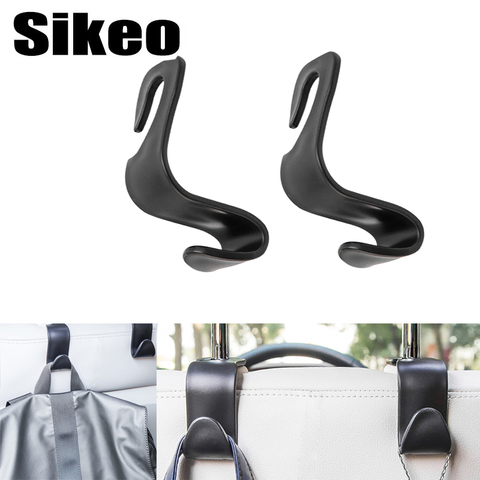 1pcs Auto Car Hooks Hangers Organizer Universal Headrest Mount Storage Hooks House Storage Simple Styling Auto Seat Back Hooks ► Photo 1/1