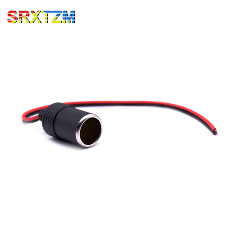 SRXTZM New 12v 18A Max.120W Female Car Cigarette Lighter Charger cable Female Socket Plug Connector Adapter Universal 1pcs ► Photo 1/6