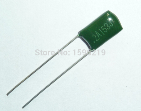 10pcs Mylar Film Capacitor 100V 2A153J 0.015uF 15nF 2A153 5% Polyester Film capacitor ► Photo 1/1