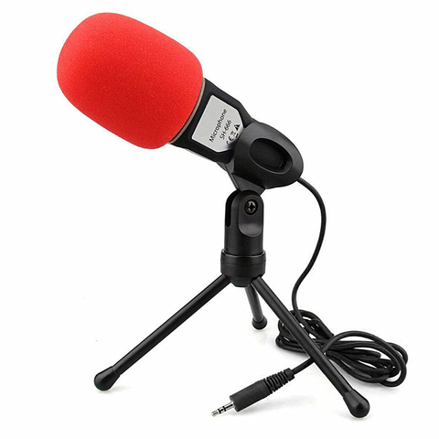 Condenser Microphone With Stand For Phone Computer Lapel Smartphone Microphone Karaoke Family Home Holiday Gathering Party ► Photo 1/6