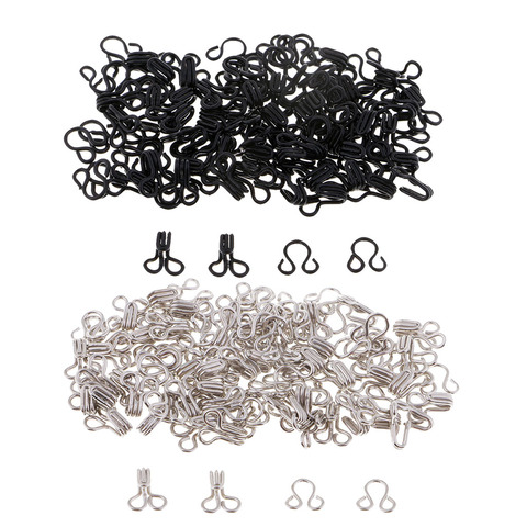 50 Sets Metal Sewing Hooks and Eyes Closure for DIY Bra Clothing Pants Dress Accessories ► Photo 1/6