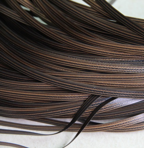 70Meters Coffee Gradient Flat Synthetic Rattan Weaving Material Plastic Knit 