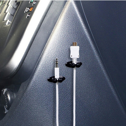 8Pcs Car Wire Cable Holder Multifunctional Tie Clip Fixer Organizer Car Charger Line Clasp High Quality Headphone Cable Clip ► Photo 1/5