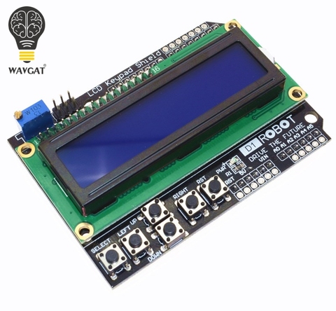 1PCS LCD Keypad Shield LCD1602 LCD 1602 Module Display For Arduino ATMEGA328 ATMEGA2560 raspberry pi UNO blue screen ► Photo 1/5