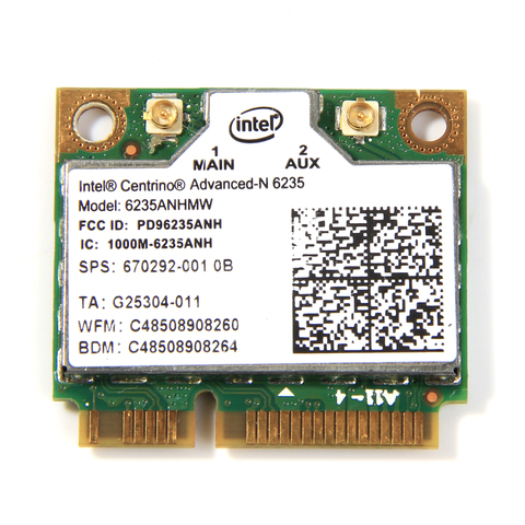 Dual Band 300Mbps Wireless Bluetooth 4.0 For Intel Centrino Advanced-N 6235 6235ANHMW Half Mini PCI-E Wifi Card 802.11agn ► Photo 1/5