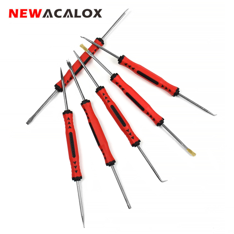NEWACALOX 6pcs/set Solder Assist Hand Tool Precision Components Soldering Grinding Cleaning Welding Assembly Kit Repair Tool ► Photo 1/6