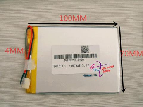 best battery brand 3.7V 4000MAH 4070100 tablet battery with protection board For MID 7inch Tablet PC ► Photo 1/1