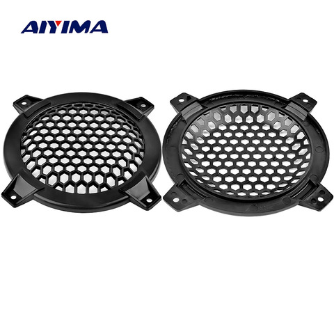 AIYIMA 2Pcs 4Inch Audio Speakers Protective Cover Case Tweeter Speaker Grill Mesh Parts Accessories DIY For Home Theater ► Photo 1/6