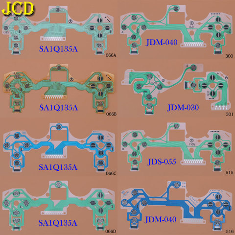 JCD 1PCS Buttons Ribbon Circuit Board for Dualshock 4 PS4 Pro Slim JDM-001 JDS 055 Controller Conductive Film Keypad Flex Cable ► Photo 1/6