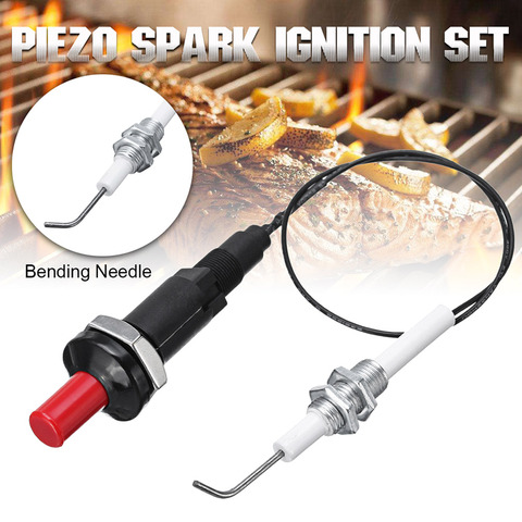 Universal 30cm Piezo Spark Ignition Set for Heater Radiator Gas Grill Cooker BBQ WXV Sale ► Photo 1/6