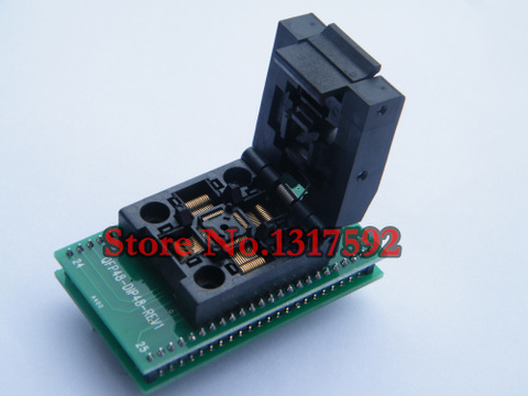 free shipping QFP48 to DIP48 IC Test Socket 0.5mm Picth /LQFP48 tO DIP48 Programming Adapter / TQFP48 to DIP48Adapter ► Photo 1/1