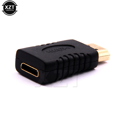 1pcs hdmi Male to Mini hdmi Female Full HDMI Adapter Converter for Computer HDTV Television Monitor Projector Gold Plated newest ► Photo 1/4