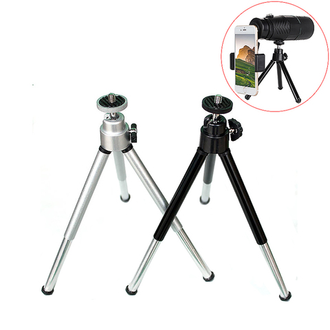 Portable Mini Telescope Tripod with 1/4inch Screw Shockproof Tabletop Alloy Tripe Stand for Monocular Bird-watching ► Photo 1/5