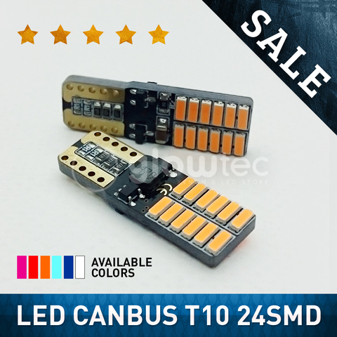 Lamps T10 (W5W) Red LED Canbus