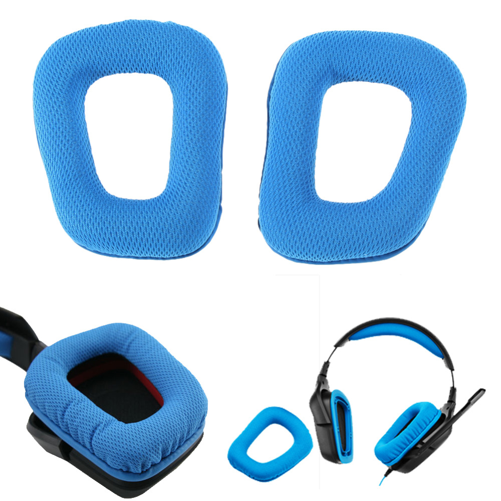 1pair Replacement Ear Pads Headband Cushion for Logitech G35 G930 G430 Headphone 