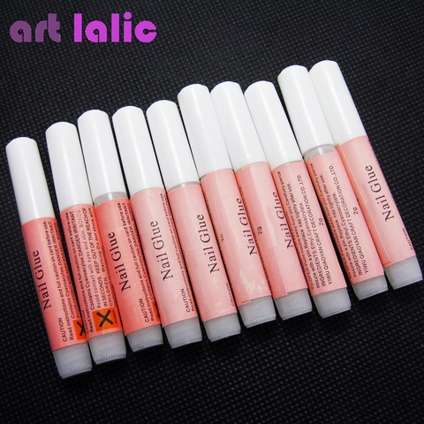 Nail Glue 10 x 2g Nail art Faluse Nail Tips Professional Acrylic  Beauty Mini Glue Rhinestones user ► Photo 1/2