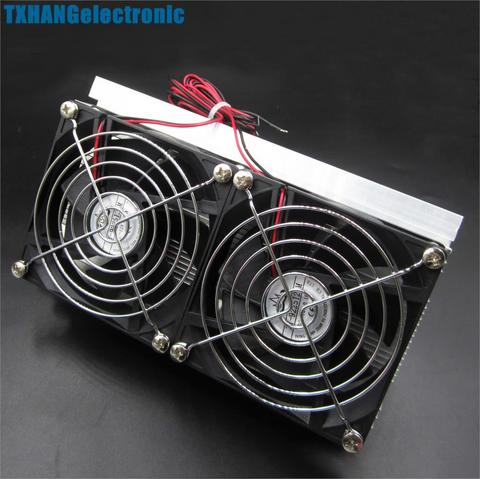 Thermoelectric Peltier Refrigeration Cooling System Kit Cooler Double Fan DIY ► Photo 1/6