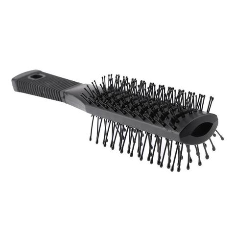 1pc Double Side Massage Comb Black Plastic Anti-tangle Brushes Wide Teeth Brush Wide Teeth Hairdressing Brush Double-sided Comb ► Photo 1/6