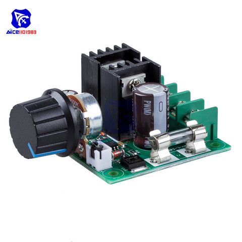 diymore DC 12 -40V 10A PWM DC Motor Speed Control Switch Controller Module Voltage Regulator Dimmer /w Fuse Rotary Potentiometer ► Photo 1/6