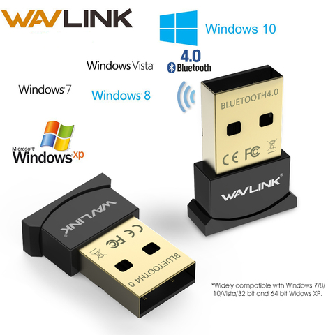 Wavlink Mini Usb Bluetooth Adapter V4.0 Dongle Low Energy USB Adapter Gold-Plated Plug &Play Micro Dongle for PC Laptop  Desktop ► Photo 1/6