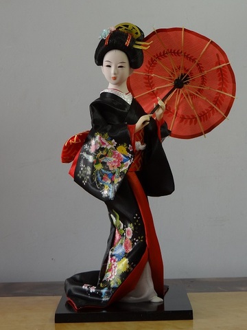 30cm Resin Statuette Ethnic Japanese Geisha Dolls Kimono Dolls Belle Girl Lady Collection Home Decoration Miniature Figurines ► Photo 1/6