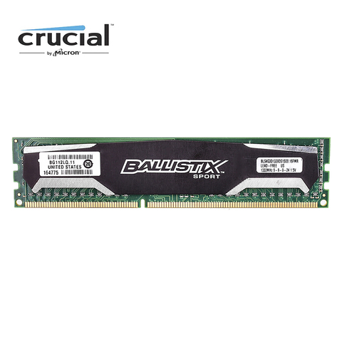 Crucial Ballistix Sport DDR3 4GB 1333MHZ 8G=2x4GB DDR3-1333 PC3-10600 CL9 1.5V 240pin DIMM desktop memroy ► Photo 1/3