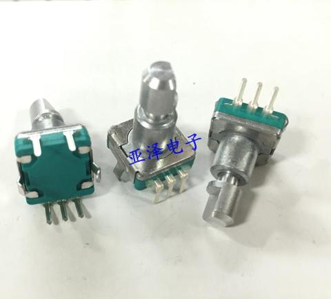 2PCS/LOT High quality EC11 type encoder with switch 30, positioning 15 pulse shaft length 15MM, car volume potentiometer ► Photo 1/1