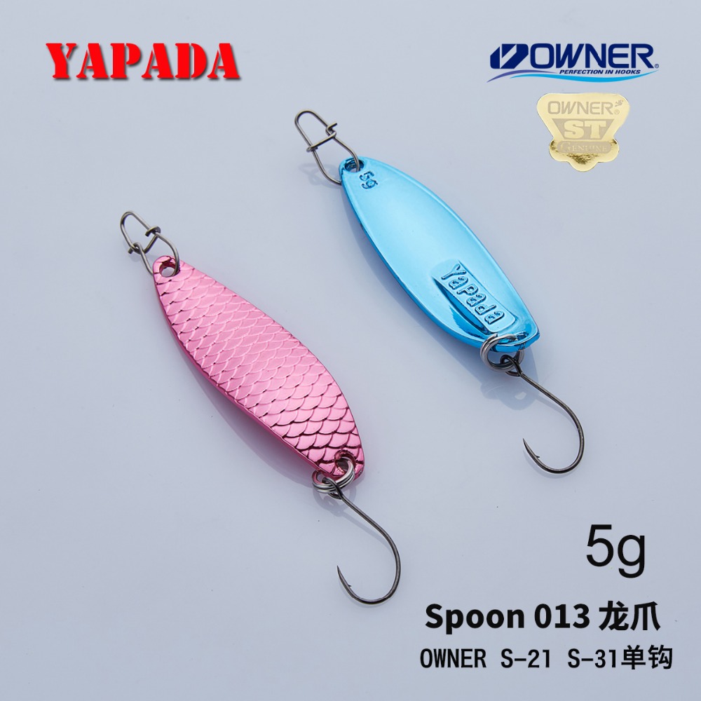 YAPADA Spoon 013 Loong Claw 5g/7.5g 45-51mm OWNER Single Hook