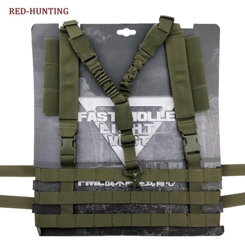 New Military Airsoft Combat MOLLE System Low Profile Chest Rig Easy-carrying Outdoor Hunting Gun Sling Chest Body Carrier ► Photo 1/6
