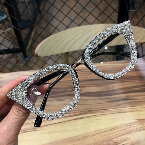 Custom prescription lense Vintage cat eye Glasses retro Female Brand Designer gafas De Sol Gafas eyeglasses For woman ► Photo 1/6
