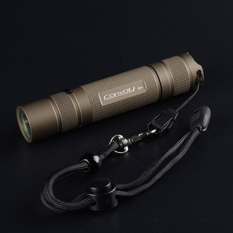 desert tan S2+ flashlight, with XPL HI led inside  and ar-coated glass,biscotti firmware ► Photo 1/3