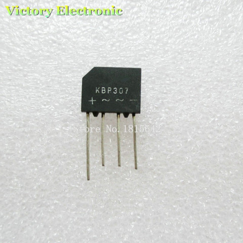 10PCS/Lot KBP307 3A 1000V diode bridge rectifier kbp307 Bridge Rectifier Wholesale ► Photo 1/1