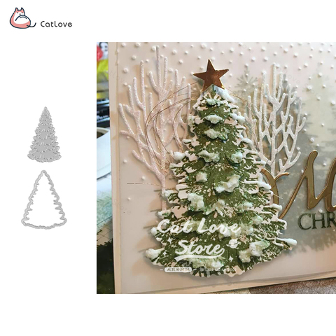 Christmas Tree Metal Cutting Dies Christmas Stencil For DIY Scrapbooking Paper Card Decorative Craft Embossing Die Cuts New 2022 ► Photo 1/6