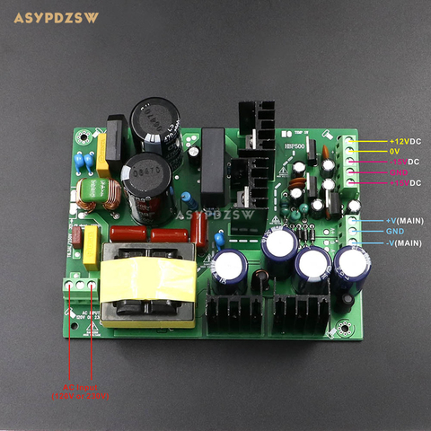 500W +/-30V/35V/37V/40V/45V Digital power amplifier switching power supply board Dual-voltage PSU board ► Photo 1/4