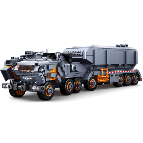 Sluban Military Model Building Block the Wandering Earth Heavy Transport Vehicle Truck 832pcs Educational Bricks Toy Boy ► Photo 1/4