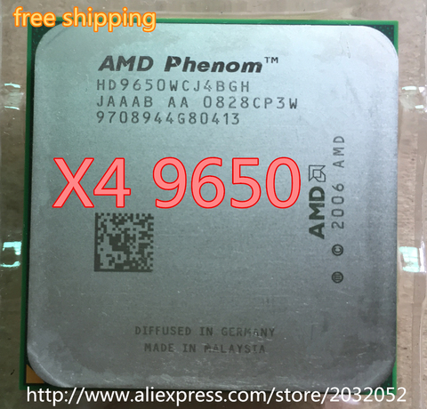 AMD Phenom X4 9650 (HD9650WCJ4BGH) CPU 2.3 GHz Quad Core Socket AM2+ 9650 can work  ► Photo 1/1