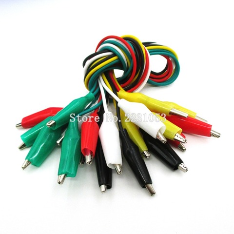 10PCS/SET Alligator Clips Electrical DIY Test Leads Alligator Double-ended Crocodile Clips Roach Clip Test Jumper Wire Brand ► Photo 1/2