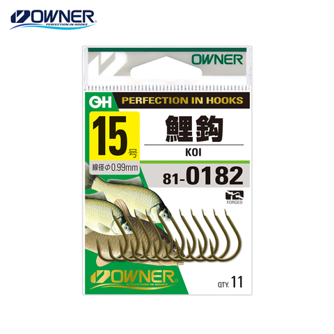 OWNER Barbed Fishing Hook Dark Brown Carp Fish Hook Short Handle Thicken Fishhook Needle Fishing Hooks Carp Pesca Anzol Peche  ► Photo 1/1