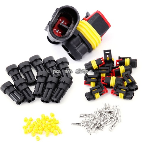 Promotion! 10 Kit 2 Pin Way Waterproof Electrical Wire Connector Plug ► Photo 1/4