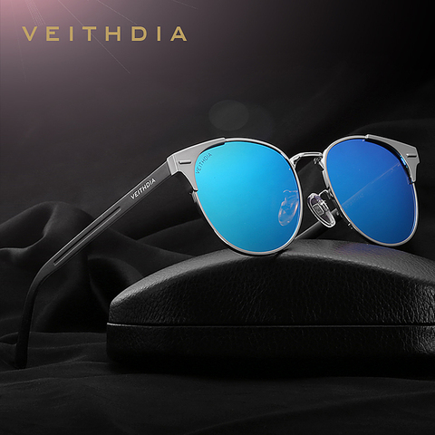 VEITHDIA Unisex Retro Aluminum Brand Sunglasses Polarized Lens Vintage Eyewear Accessories Sun Glasses Oculos For Men Women 6109 ► Photo 1/6