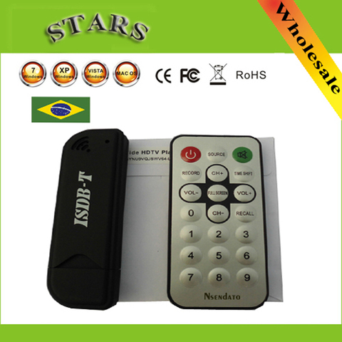 Mini Digital ISDB-T USB2.0 TV HDTV Tuner Stick Receiver Recorder With Remote+Antenna for Brazil,Wholesale Free Shipping ► Photo 1/5